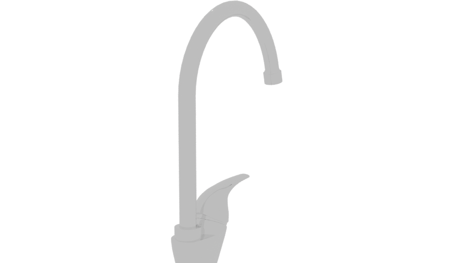 Sleek Modern Kitchen Faucet 3D Model - Professional 3D Model Render 6
