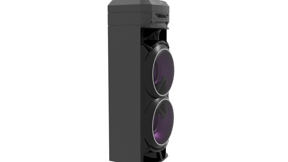 Powerful Bluetooth Speaker Model - Professional 3D Model Render 9