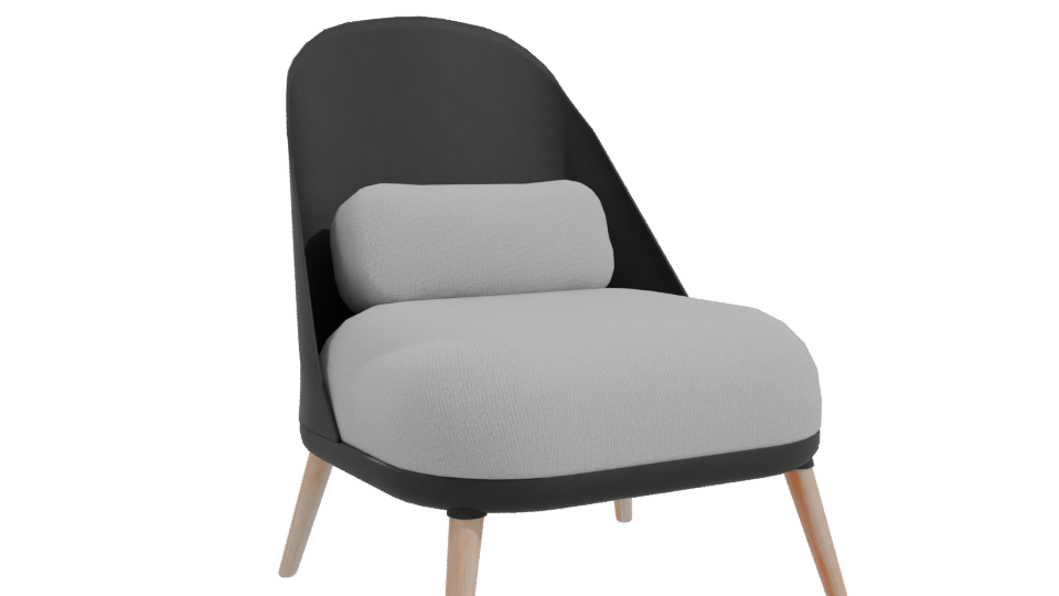 Contemporary Lounge Chair 3D Model - Professional 3D Model Render 10