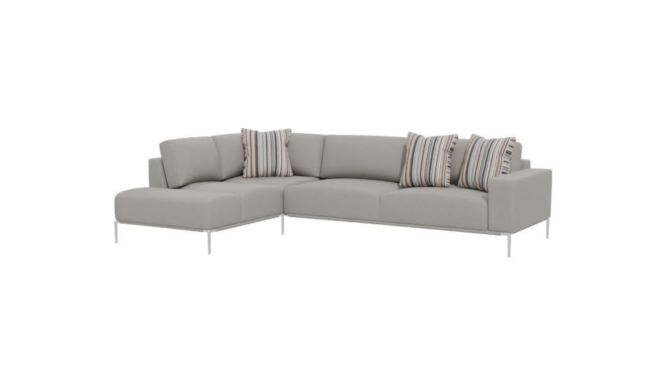 Stylish Sectional Sofa Model - Professional 3D Model Render 12