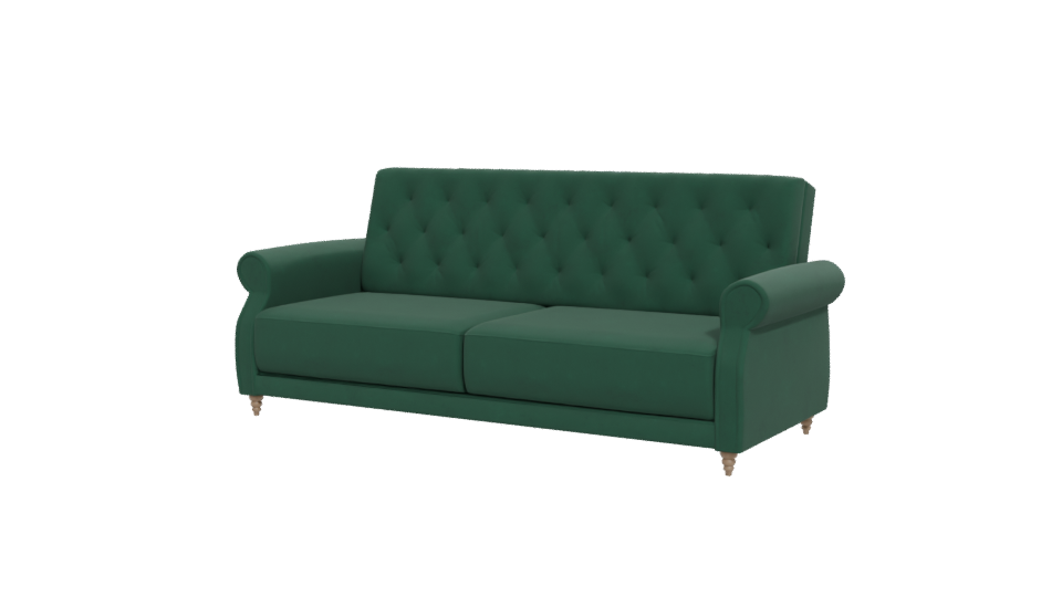 Elegant Green Sofa 3D Model - Professional 3D Model Render 12