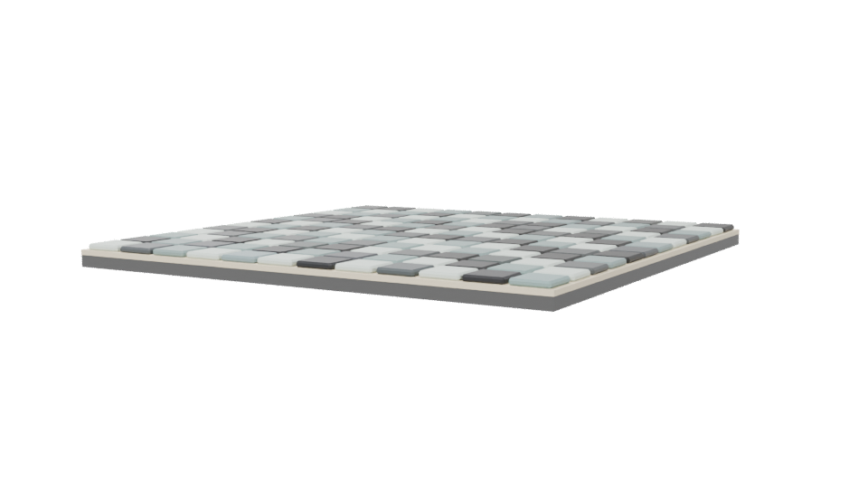 Stylish Modern Checkerboard Floor - Professional 3D Model Render 6