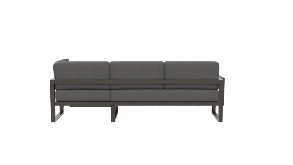 Contemporary Outdoor Sectional Sofa Set 3D Model - Professional 3D Model Render 5