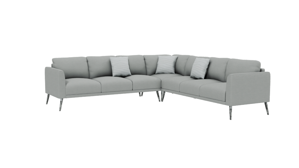 Contemporary Sectional Sofa Model - Professional 3D Model Render 13
