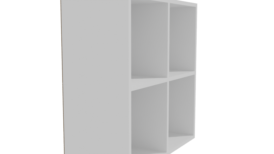 Minimalist Modern Shelf 3D Model - Professional 3D Model Render 9