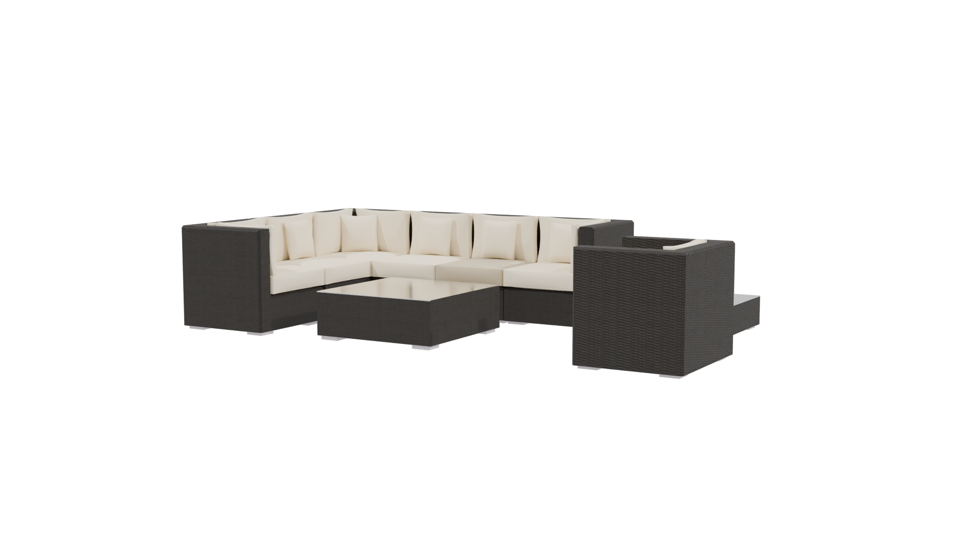 Modern Outdoor Sofa Set 3D - Professional 3D Model Render 3