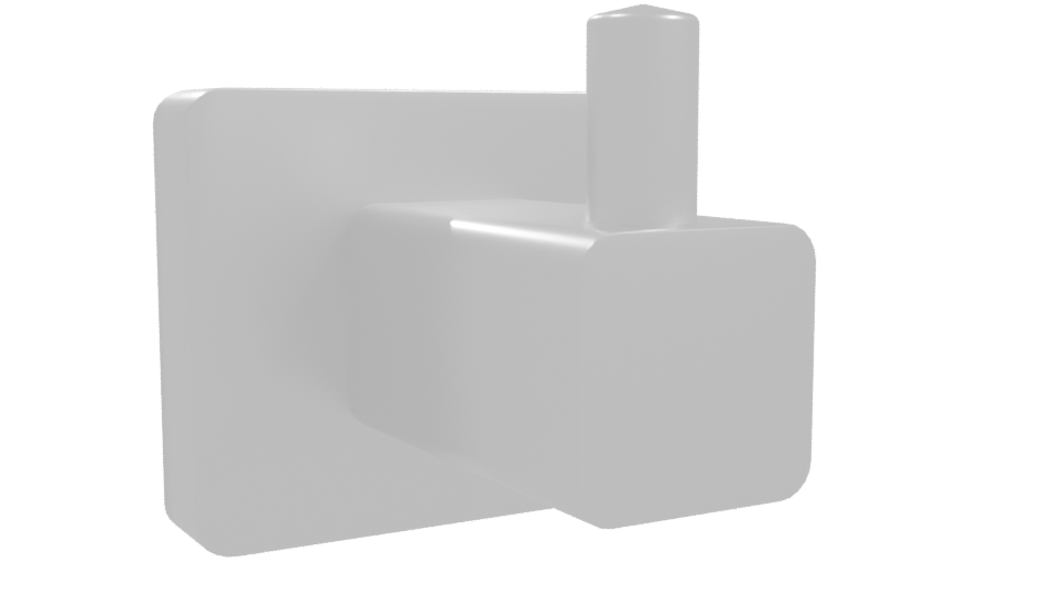 Stylish Minimalist Wall Hook Model - Professional 3D Model Render 10