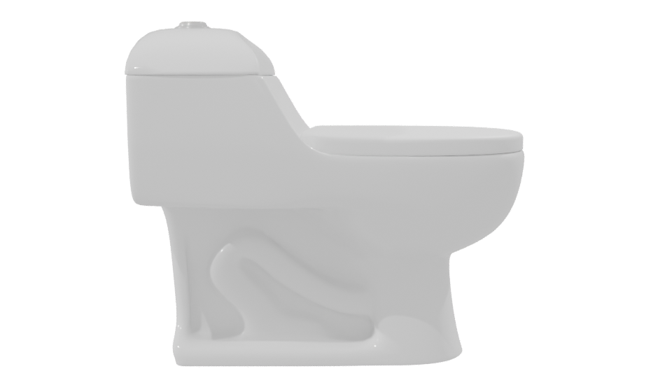 Stylish Bathroom Toilet 3D Model - Professional 3D Model Render 8