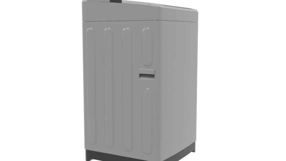 Stylish Top-Load Washing Machine 3D - Professional 3D Model Render 9
