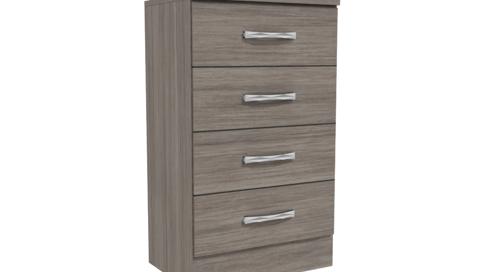 Modern 4 Drawer Chest 3D Model - Professional 3D Model Render 10