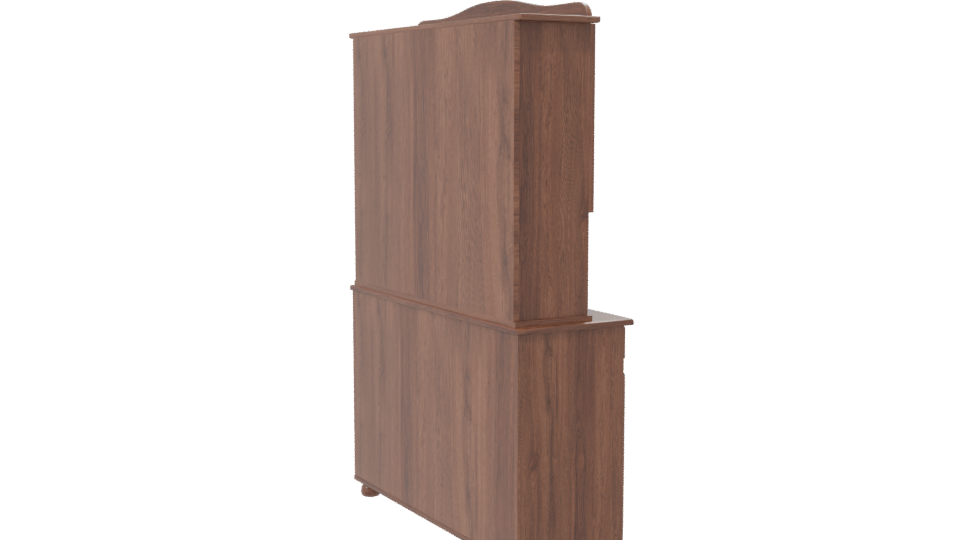 Classic Wooden Cabinet 3D Model - Professional 3D Model Render 7