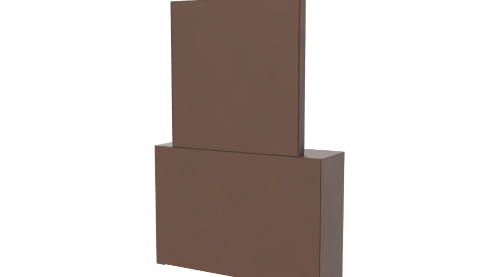 Modern Wood Vanity with Mirror 3D Model - Professional 3D Model Render 6