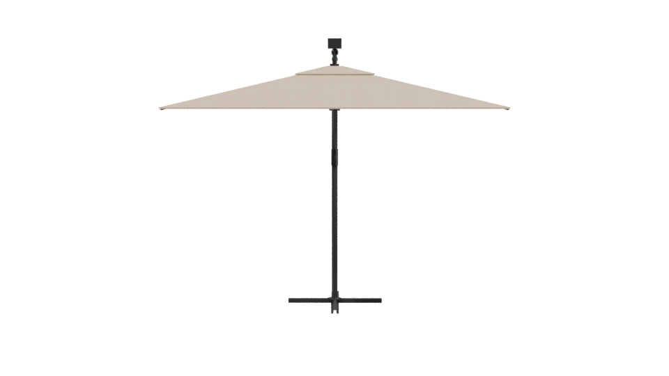 Stylish Outdoor Umbrella 3D Model - Professional 3D Model Render 2