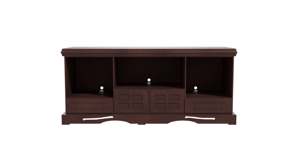 Wooden Storage Rack with Drawers 3D - Professional 3D Model Render 11