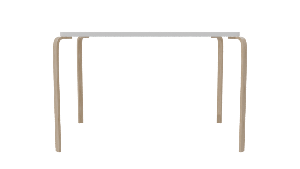 Minimalist Wooden Dining Table 3D - Professional 3D Model Render 8