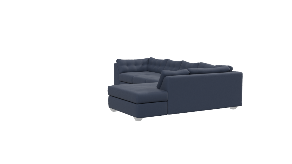 Stylish L-Shaped Sofa Model - Professional 3D Model Render 13