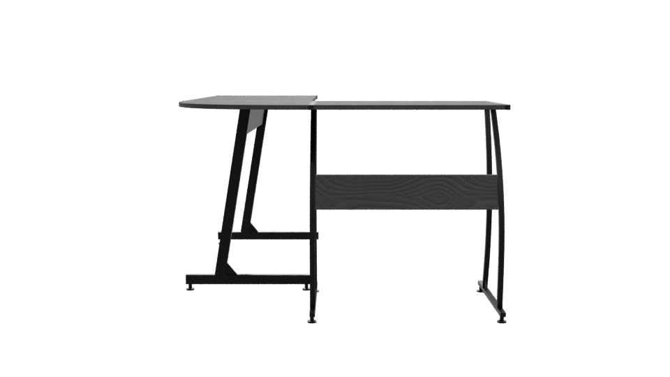 Contemporary L-Shaped Office Desk 3D Model - Professional 3D Model Render 11