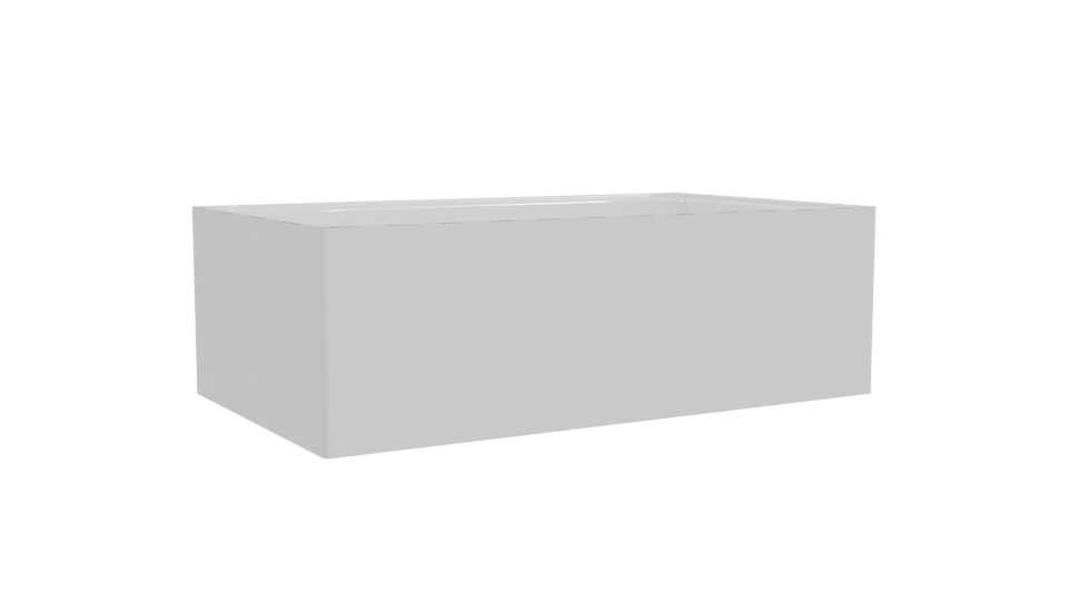 Elegant Modern Bathtub 3D Model - Professional 3D Model Render 10