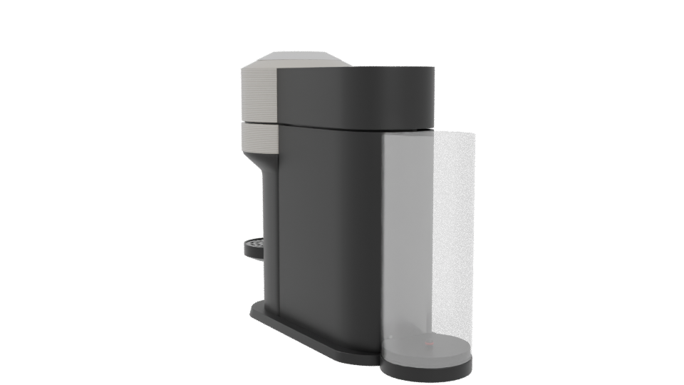 Contemporary Coffee Maker Model - Professional 3D Model Render 4