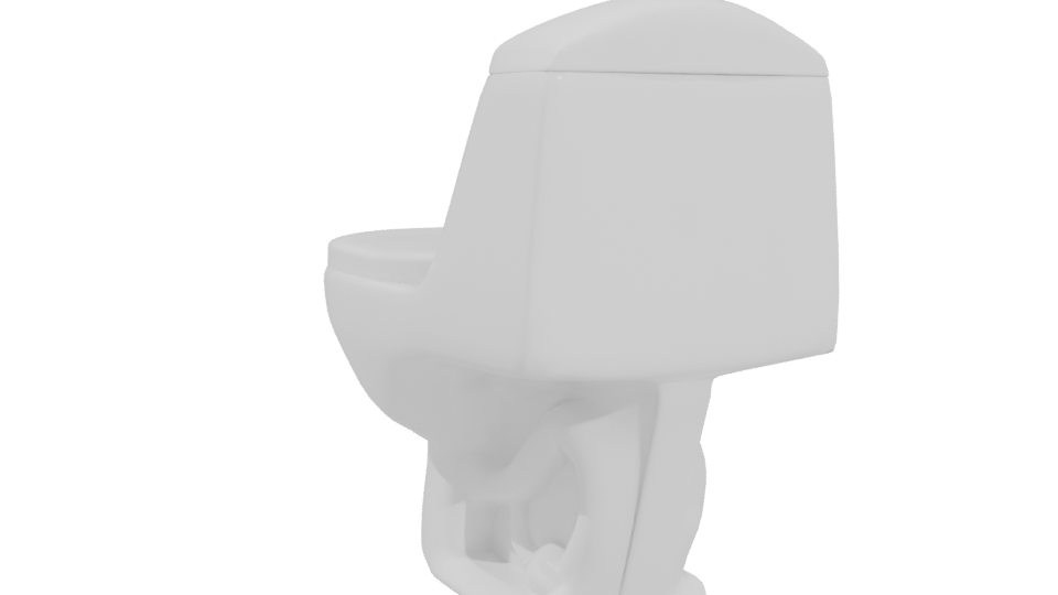 Modern Toilet 3D Model - Professional 3D Model Render 4