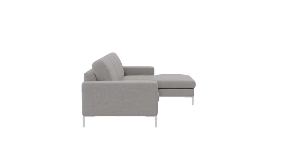 Minimalist Sectional Sofa Model - Professional 3D Model Render 8