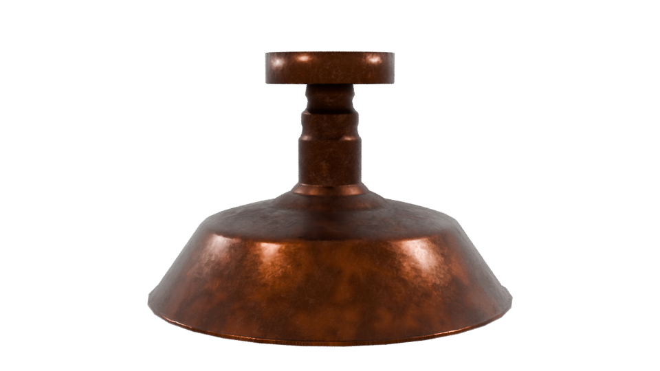 Vintage Copper Kitchen Weighing Scale 3D Model - Professional 3D Model Render 9