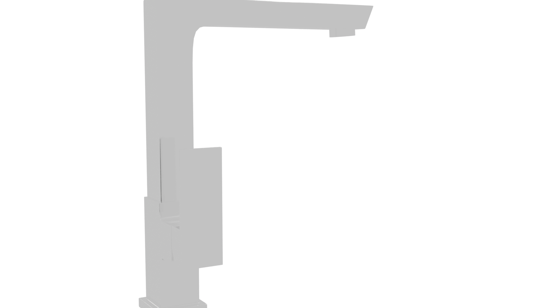 Sleek Modern Kitchen Faucet 3D - Professional 3D Model Render 10