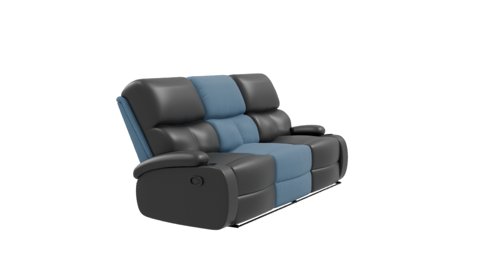 Elegant Modern Reclining Sofa 3D - Professional 3D Model Render 9