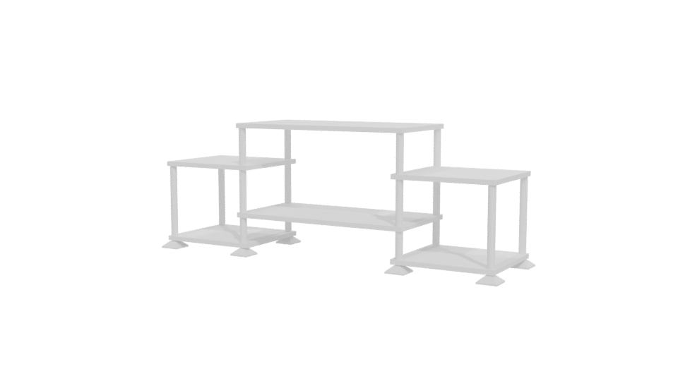 Minimalist Modern Table Set 3D - Professional 3D Model Render 12