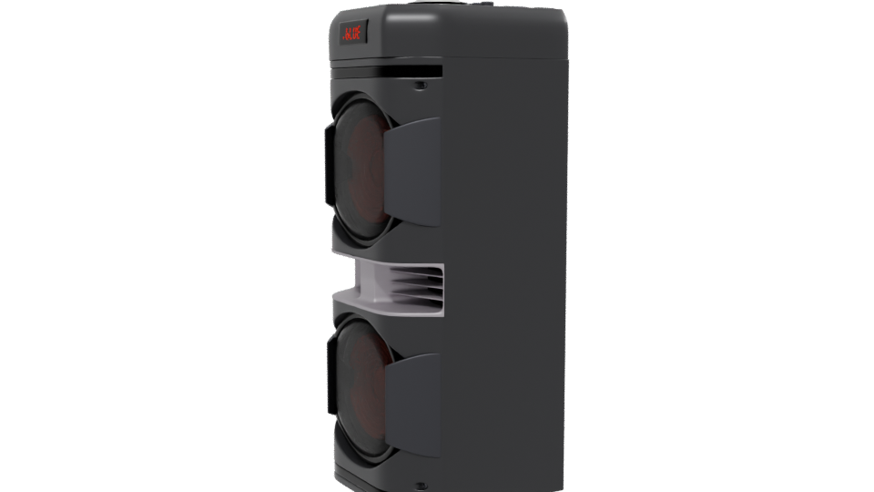 LED Party Speaker 3D Model - Professional 3D Model Render 13