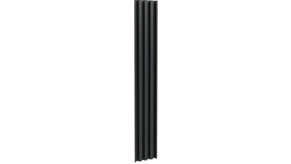 Stylized Vertical Slatted Panel 3D - Professional 3D Model Render 10