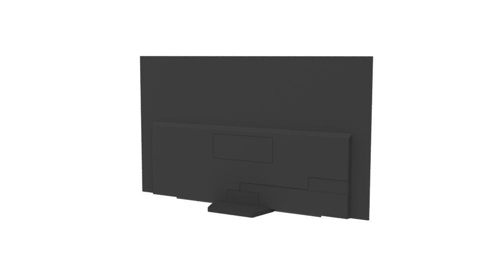 Sleek Minimalist Television Model - Professional 3D Model Render 6