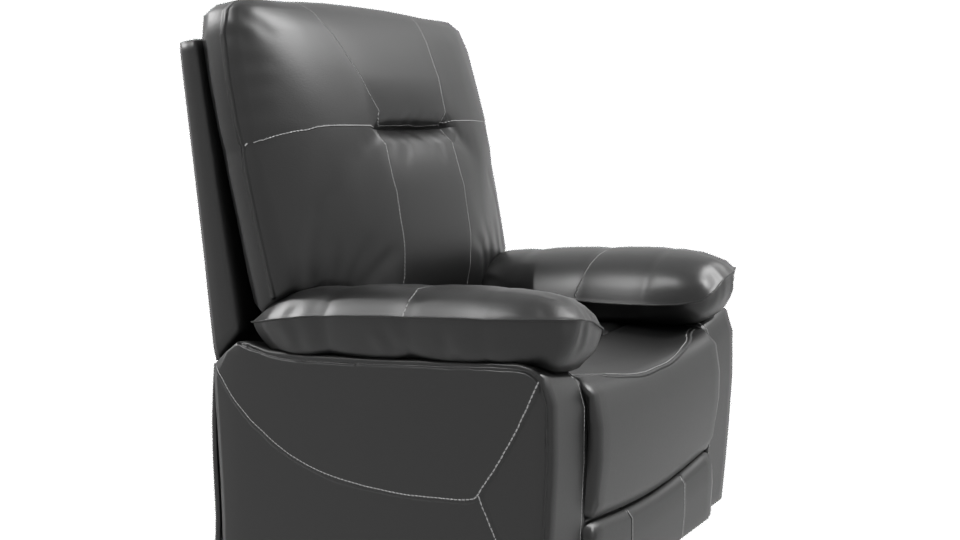 Stylish Recliner Chair 3D Model - Professional 3D Model Render 9