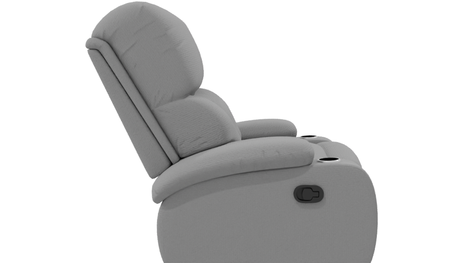 Contemporary Recliner Chair Model - Professional 3D Model Render 8