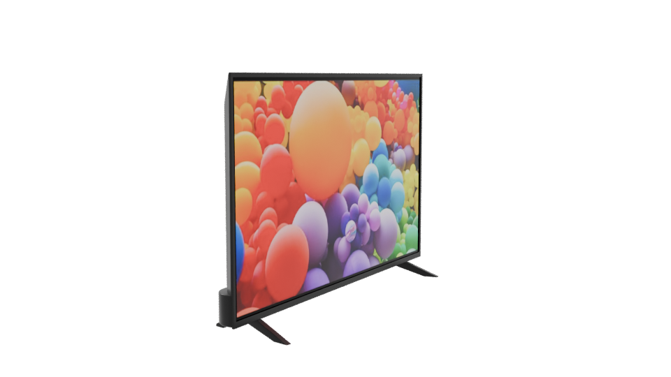 Vibrant LED TV Display Model - Professional 3D Model Render 9
