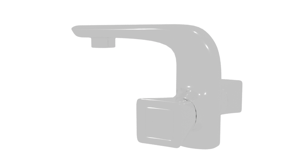 Stylish Modern Bathroom Faucet 3D Model - Professional 3D Model Render 3