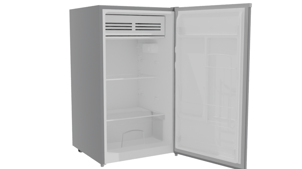 Modern Household Refrigerator Model - Professional 3D Model Render 10