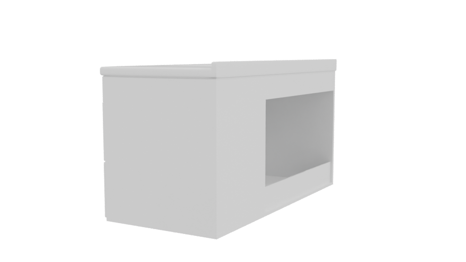 Elegant Modern Bathroom Vanity 3D - Professional 3D Model Render 3