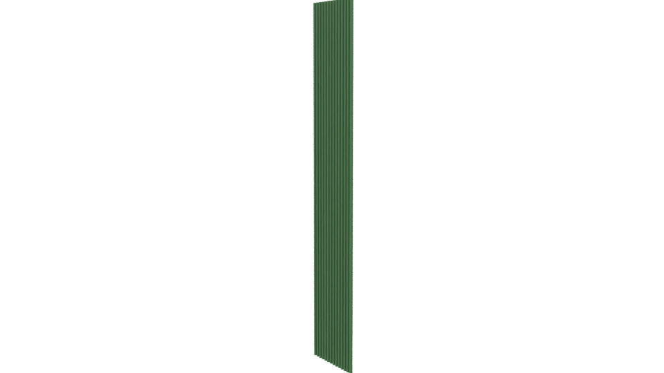 Stylized Green Vertical Strip 3D - Professional 3D Model Render 13