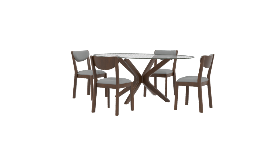 Rectangular Dining Table 3D Model - Professional 3D Model Render 3