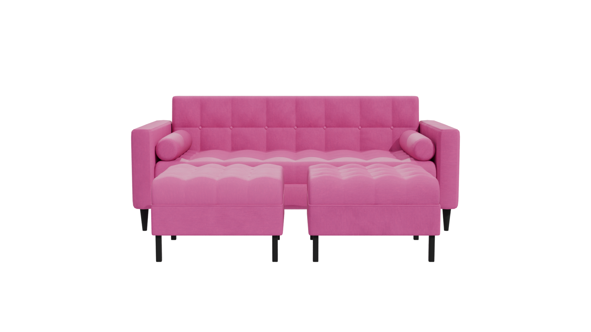 Stylish Pink Sofa 3D Model - Professional 3D Model Render 11