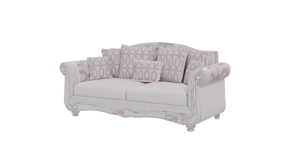 Elegant Vintage Sofa 3D Model - Professional 3D Model Render 12