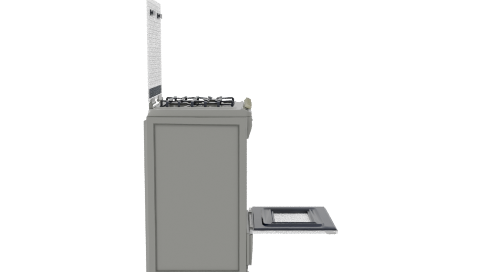 Gas Oven Range Appliance 3D - Professional 3D Model Render 8