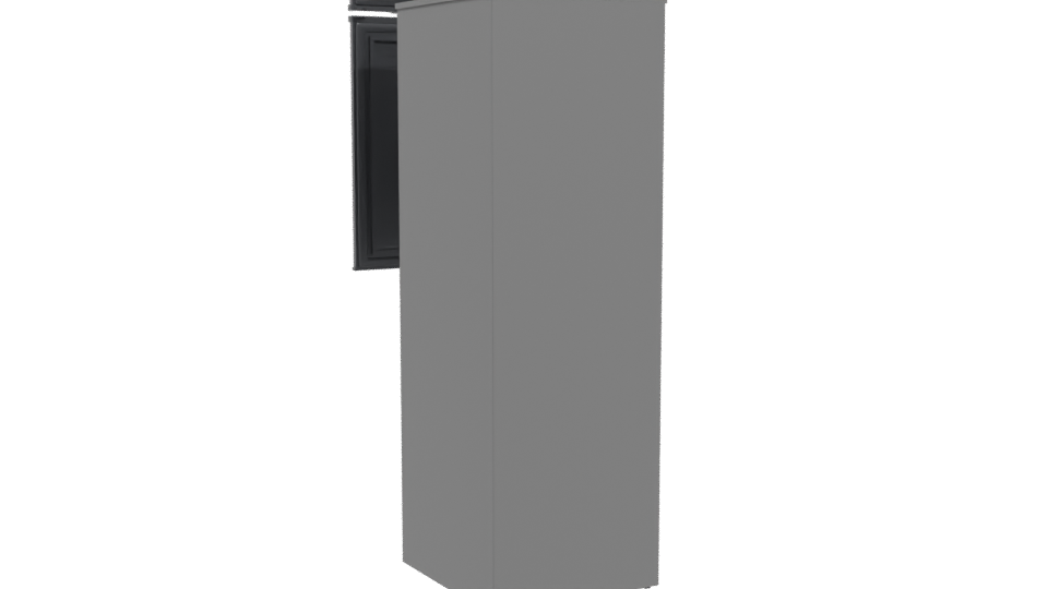 Sleek Refrigerator 3D Model - Professional 3D Model Render 4