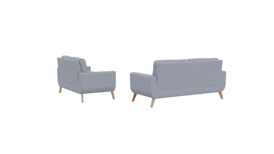 Stylish Modern Sofa Set 3D - Professional 3D Model Render 4