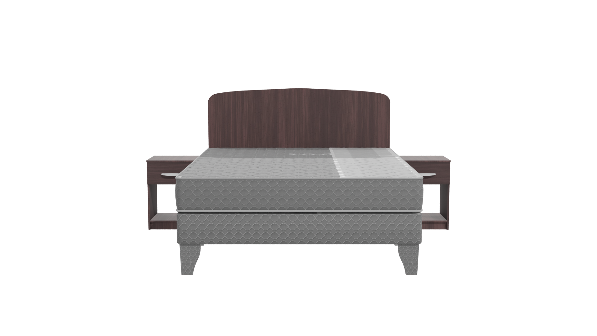 Stylish Modern Bed 3D Model - Professional 3D Model Render 11