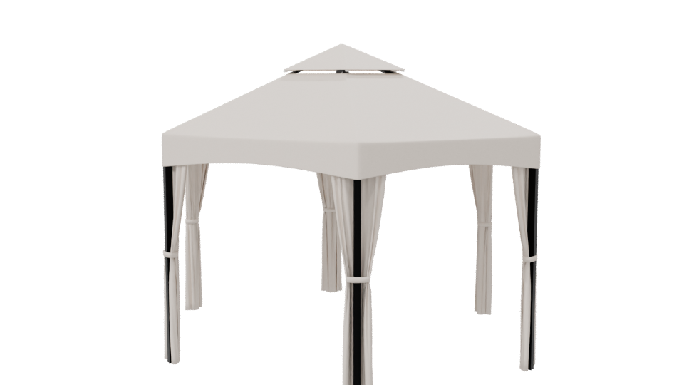 Stylish Outdoor Canopy Tent 3D Model - Professional 3D Model Render 7