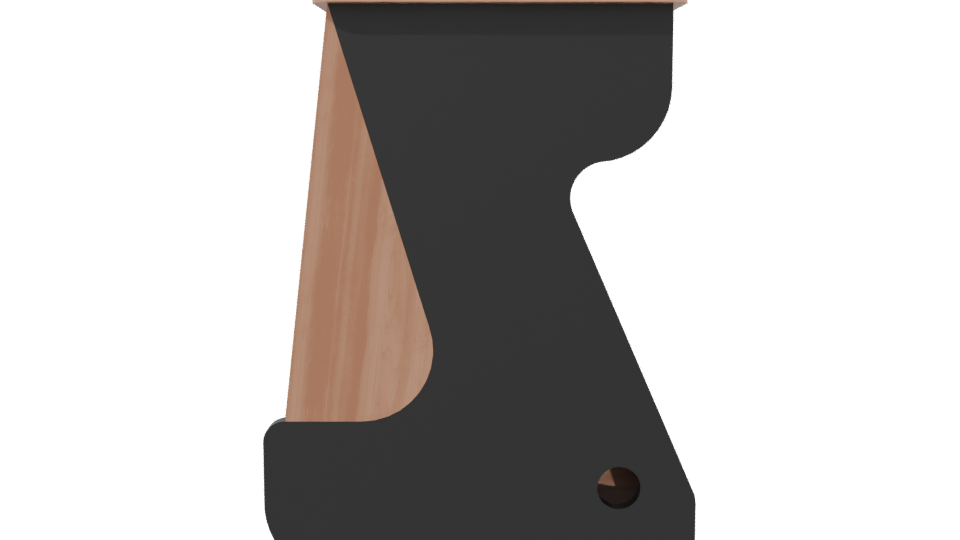 Modern Minimalist Display Shelf 3D - Professional 3D Model Render 2