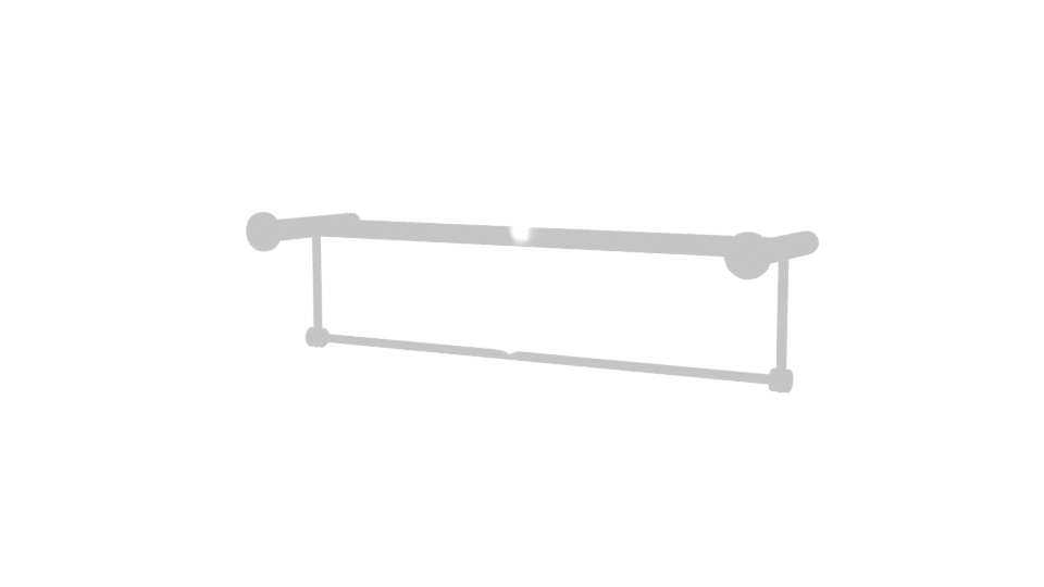 Stylish Metal Towel Rack 3D - Professional 3D Model Render 6
