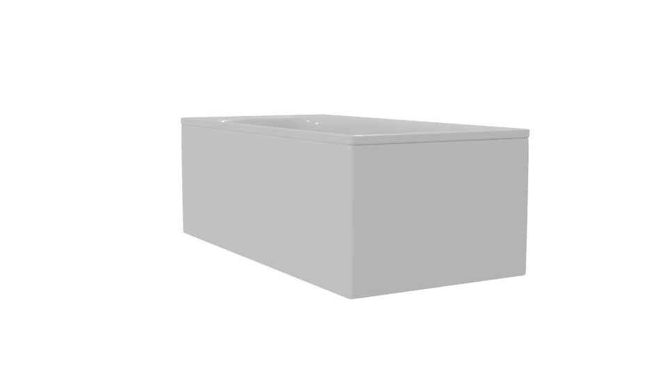 Sleek Modern Freestanding Bathtub - Professional 3D Model Render 7